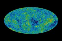 WMAP Microwellen-Karte des frühen Universums (nach 5 Jahren Messungen)