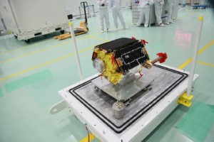 einer der Yunhai-2 Satelliten bei der Startvorbereitung